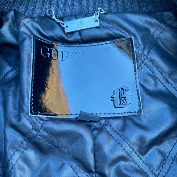 Guess Wool Double Breasted Military Pea Coat Polo Ralph Lauren J Crew Boss CK - Picture 3 of 5